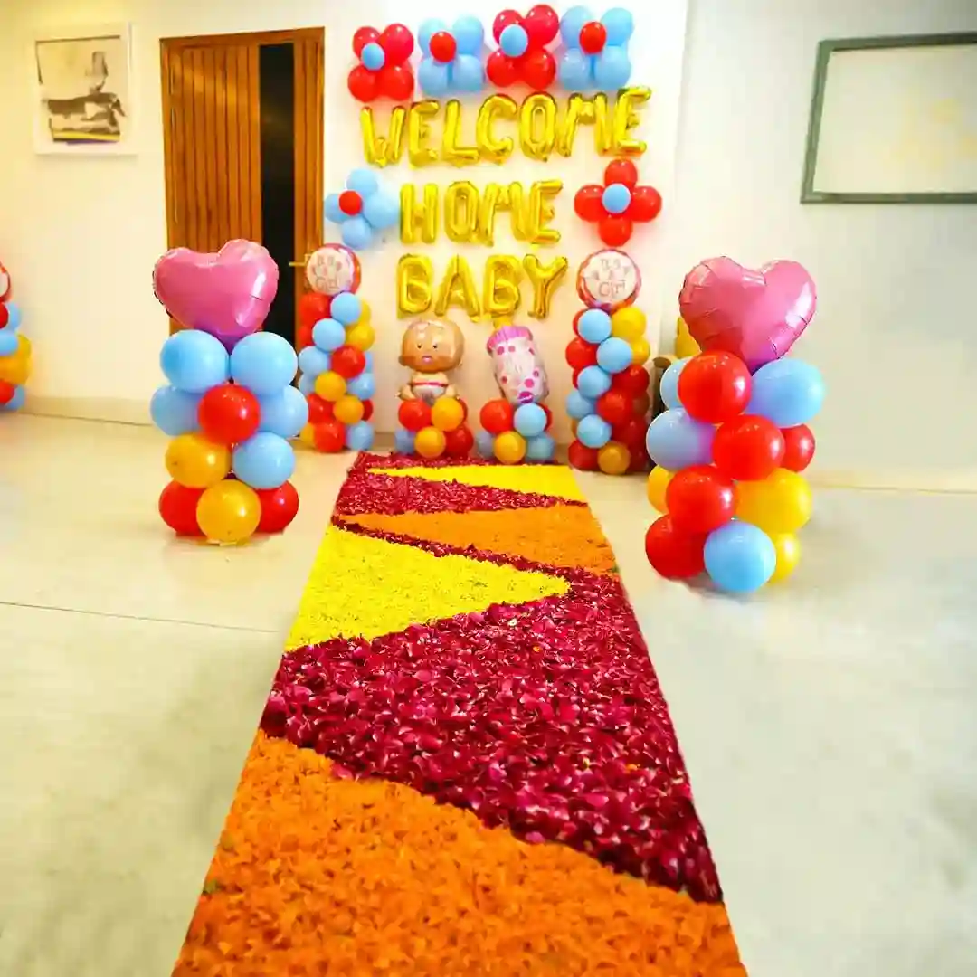 Colorful Welcome Baby Girl Decoration